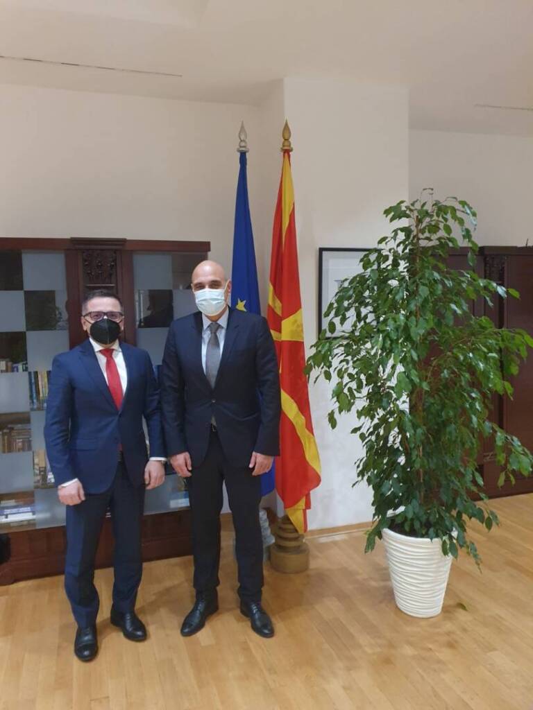 Συνάντηση Υπουργού Οικονομικών της Βόρειας Μακεδονίας, Fatmir Besimi με τον Πρόεδρο της ΕΕΕ, Άρη Βλάχο