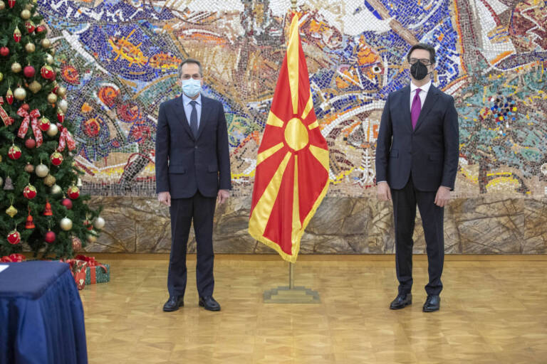 Ο νέος Πρέσβης της Ελλάδας στη Βόρεια Μακεδονία, Ρούσσος Κούνδουρος επέδωσε τα διαπιστευτήρια του στον Πρόεδρο Στέβο Πεντάροφσκι