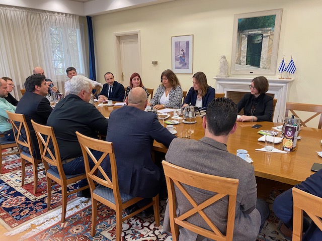 Συνάντηση της Πρέσβη της Ελλάδας στα Σκόπια, Σοφίας Φιλιππίδου με τα μέλη του Συνδέσμου Ελληνικών Επιχειρήσεων